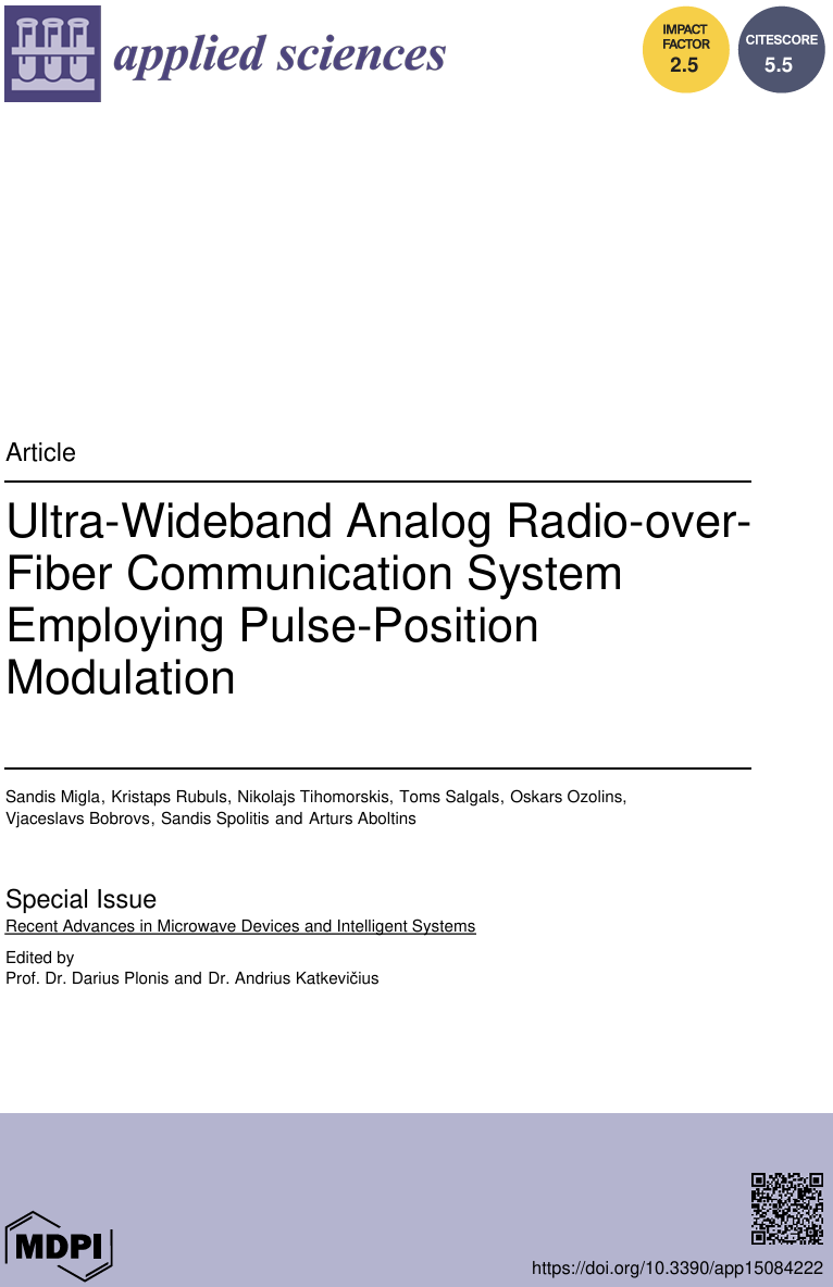 Ultra-Wideband Analog Radio-over-Fiber Communication System Employing Pulse-Position Modulation